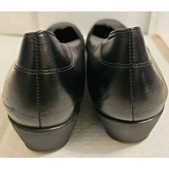 Womens Mephisto Karol Black Leather Wedge Pumps Size US 8.5 EUR 6 226168 Croatia - Picture 9 of 16